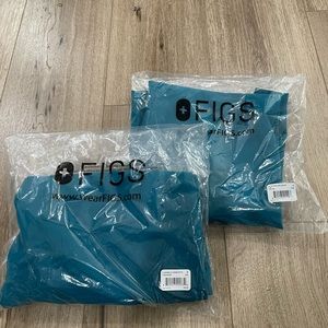 Figs scrubs Pacific Blue set size Small